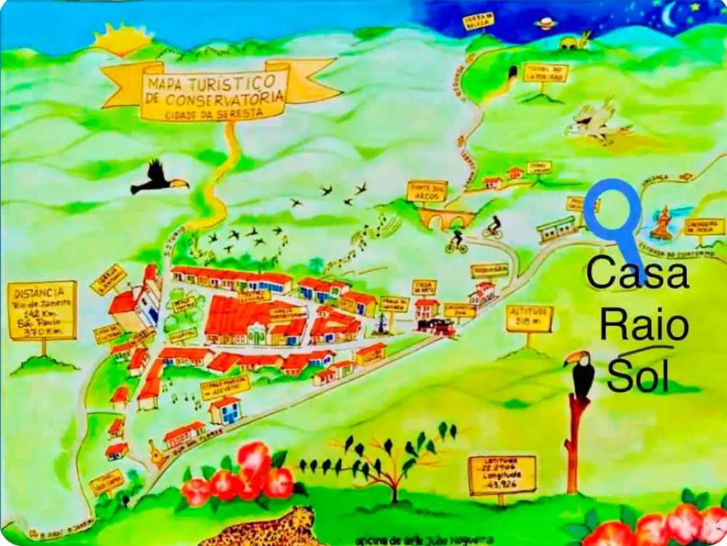 Casa Raio De Sol Em กงแซร์วาตอเรีย ภายนอก รูปภาพ